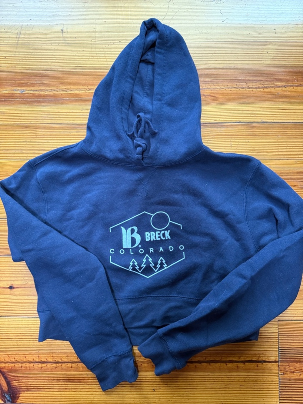 Breck Colorado Women's Navy Hoodie NWOT